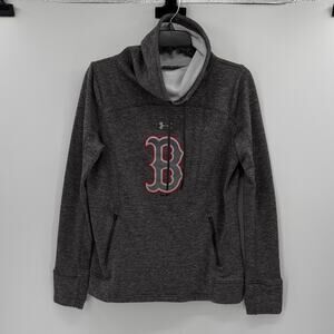 Under Armour Boston Red Sox Women's Loose Funnel Neck - Gray - Medium